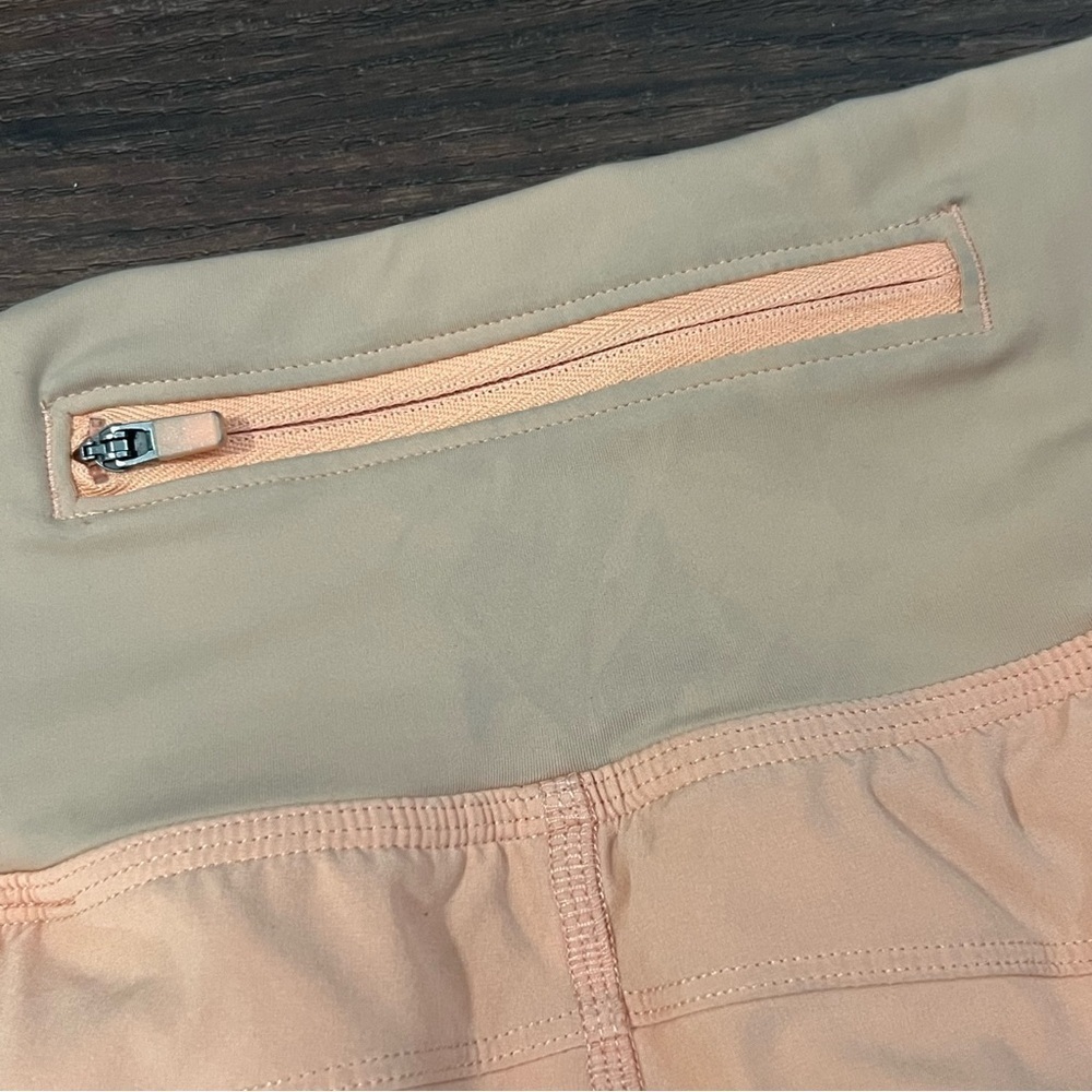 Gilly Hicks Peach and White Lined Athletic Running Shorts Women’s Size XS - Picture 6 of 10
